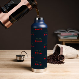 Rustikale moderne Kirschmuster Trinkflasche