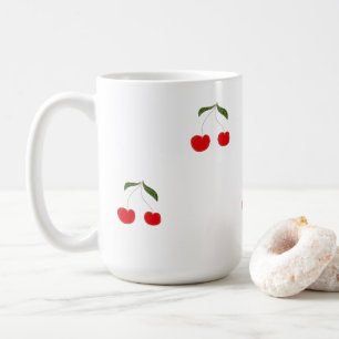 Rustikale moderne Kirschmuster-Wasserflasche Kaffeetasse