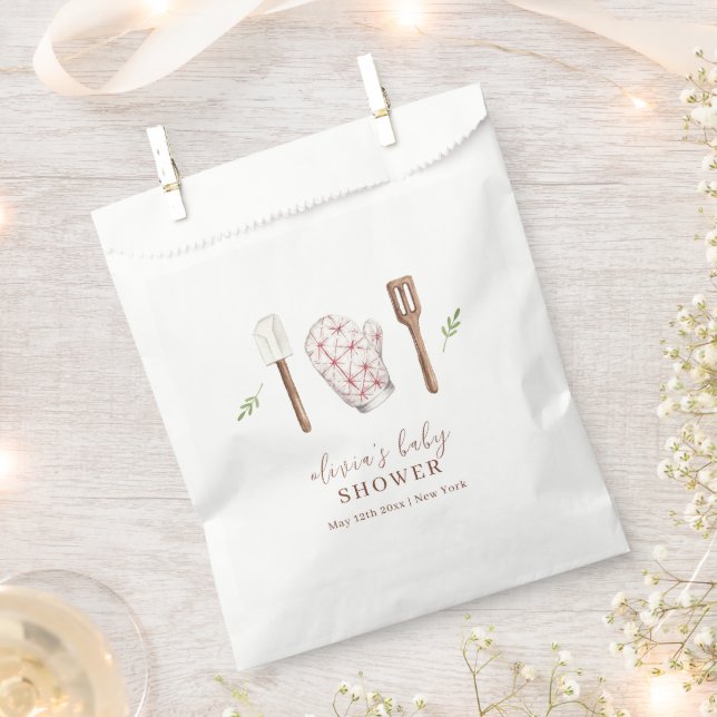 Rustikale moderne Koch Küche Stuff Babydusche Geschenktütchen (Ausgeschnitten)