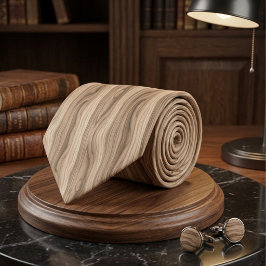 Rustikale moderne Licht-Holzmaserung-Textur-Muster Krawatte