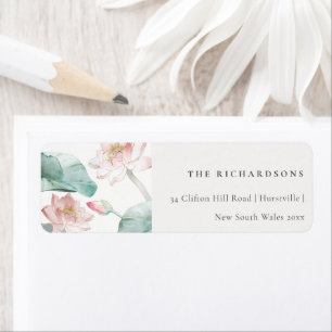 Rustikale, moderne Pastel Blush Green Wasserlilie
