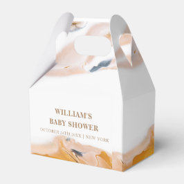 Rustikale moderne Wasserfarben Abstrakte Babydusch Geschenkschachtel