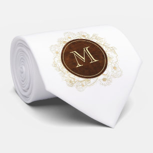 Rustikale Monogramm Trauzeuge Hochzeit Krawatte