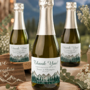 Rustikale Mountain & Pine Hochzeits-Dankeschön Min