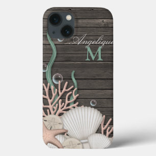 Rustikale Muscheln und Personalisierte iPad Air Hü Case-Mate iPhone Hülle