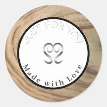 Rustikale Naturholzkörner-Makeup-Etiketten