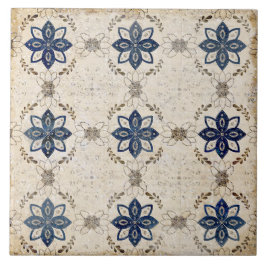 Rustikale neutrale blaue Keramik Fliese