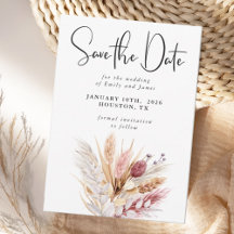 Rustikale neutrale Boho Pampas Wedding