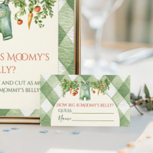 Rustikale neutrale Knospe Baby Shower Wie groß ist Begleitkarte