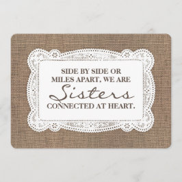 Rustikale Niedliche Bridesmaid / Vorschlag für ein Einladung