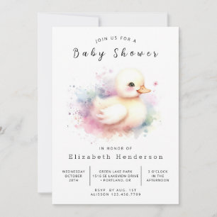 Rustikale Online Duck Baby Dusche Einladung