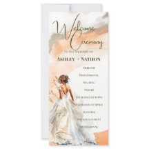 Rustikale Orange Boho Sonnenuntergang Sommerhochze