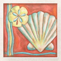Rustikale Orange Seashells