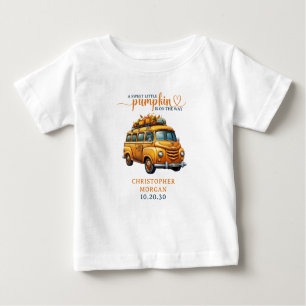 Rustikale Orange Truck Kleine Pumpkin Baby Dusche Baby T-shirt