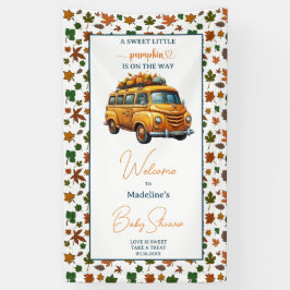 Rustikale Orange Truck Kleine Pumpkin Baby Dusche Banner