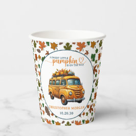 Rustikale Orange Truck Kleine Pumpkin Baby Dusche Pappbecher