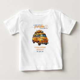 Rustikale Orange Truck Kleine Pumpkin Baby Dusche T-shirt
