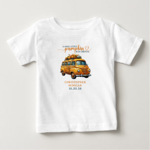 Rustikale Orange Truck Kleine Pumpkin Baby Dusche T-shirt