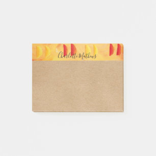 Rustikale Orangen- und Zitronenfrüchte Personalisi Post-it Klebezettel