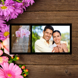 Rustikale Orchideenelgance Hochzeit retten Datum Save The Date