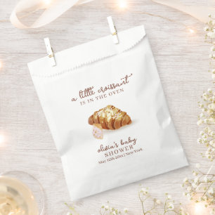 Rustikale Pariser Bäckerei Konditorei Croissant Ba Geschenktütchen