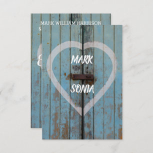 Rustikale Partei für die Tür eines Landes Einladung