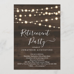 Rustikale Party Einladung