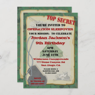 Rustikale Party Einladung