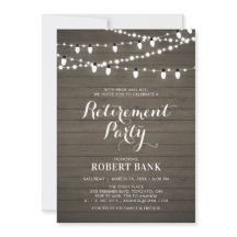 Rustikale Party Einladung für Wohn- und Lichtverhä