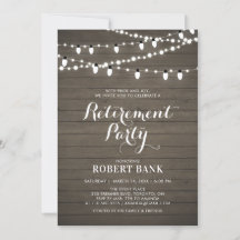 Rustikale Party Einladung für Wohn- und Lichtverhä
