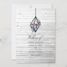 Rustikale Pastel Floral Terrarium Garden Wedding