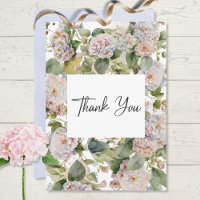 Rustikale Pastel Hydrangea Floral Monogramm weiß