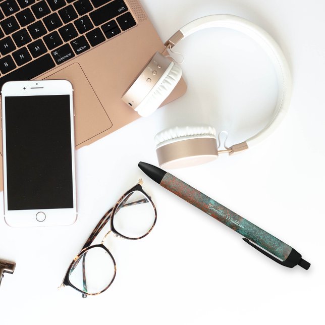 Rustikale Patina Kupfer Mit Monogramm Kugelschreiber (Von Creator hochgeladen)