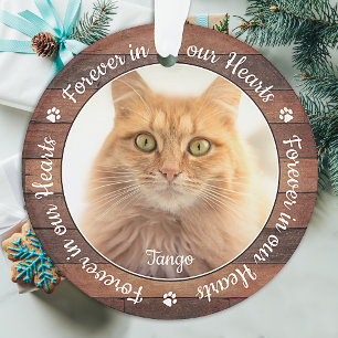 Rustikale Päuse-Gedenktafel druckt Katzen-Hund 2-F Ornament