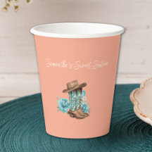 Rustikale Peach Cowgirl Sweet Sixteen Geburtstag
