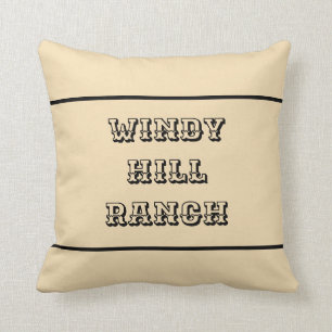 Rustikale Personalisierte Farm & Ranch Kissen