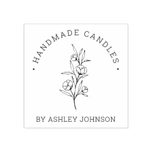 Rustikale Personalisierte Handarbeit von Gummistempel