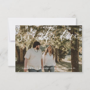 "Rustikale persönliche Hochzeit - Heiratstermin vo Save The Date