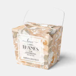 Rustikale Pfirsichfarbenhochzeit Geschenkschachtel