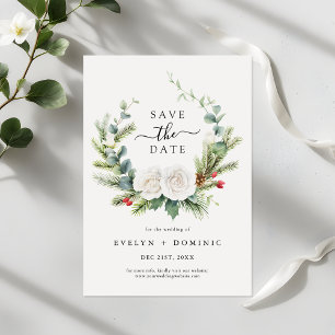 Rustikale Pine Eucalyptus Greenerenerage Foliage W Save The Date