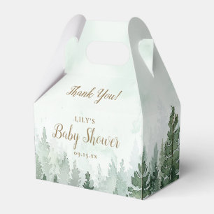 Rustikale Pine Tree Forest Baby Dusche Geschenkschachtel