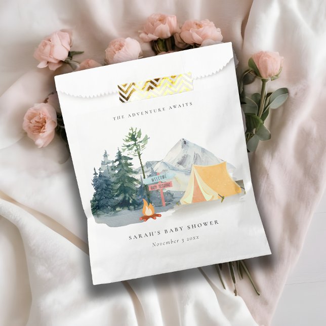 Rustikale Pine Woods Camping Mountain Baby Dusche Geschenktütchen (Von Creator hochgeladen)