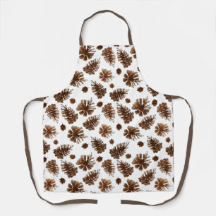 Rustikale Pinecone All-over Print-Schürze Schürze