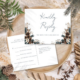 Rustikale Pinecones Song-Anfrage UAWG Postkarte