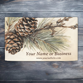 Rustikale Pinecones | Woodland Pine Cone Business Banner