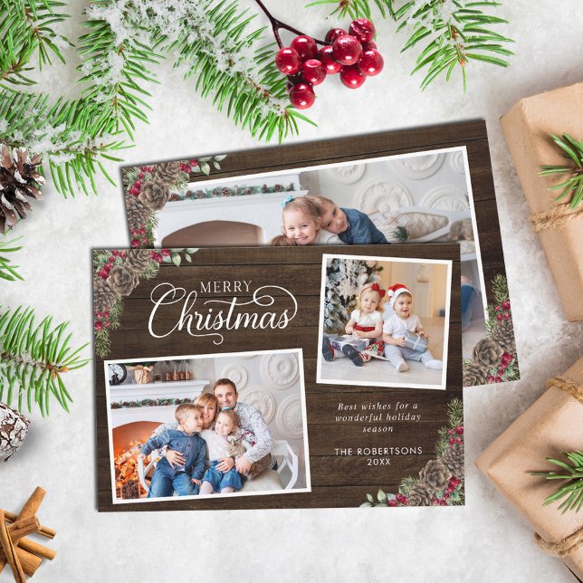 Rustikale Pinienwälder 3 Foto Weihnachten (Von Creator hochgeladen)