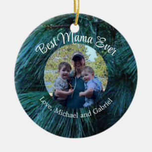 Rustikale Pinienwälder, immergrün Keramik Ornament