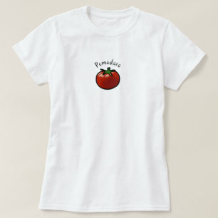 Rustikale Pomodoro-Italienische-Tomaten-Grafik T-Shirt