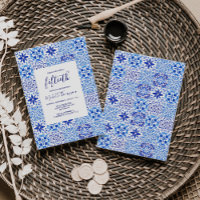 Rustikale portugiesische Tile Blue White 50. Gebur