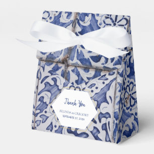 Rustikale portugiesische Tiles Wedding Geschenkschachtel